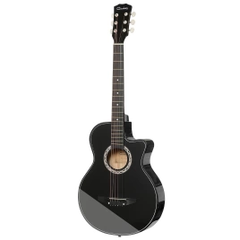 Акустическая гитара COWBOY 3810C BK черный с вырезом