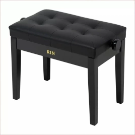 Банкетка RIN LB-21BKG, черная, искуственная кожа