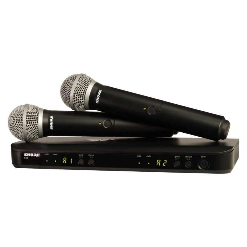 Ручная радиосистема 2/1 базе Shure BLX-288 M17r фото 1
