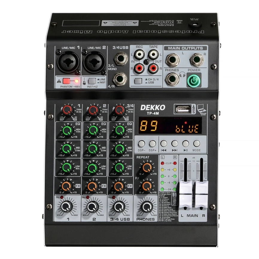 Микшерный пульт DEKKO TP-4M фото 1