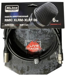 Кабель XLINE RMIC XLRM-XLRF микрофонный длина 6 м