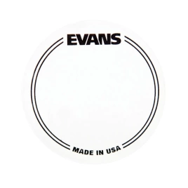 Наклейка EQPC1 EVANS на рабочий пластик бас барабана круглая белый (комплект 2шт.)