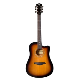 Акустическая гитара ROCKDALE AURORA D5 GLOSS BK черный, глянцевое покрытие