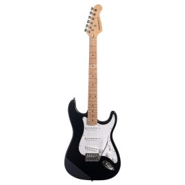 Электрогитара ROCKDALE Stars Plus SSS Marle Black, цвет черный