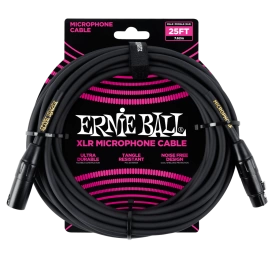 Кабель ERNIE BALL 6073 микрофонный XLR-XLR 7.62м черный