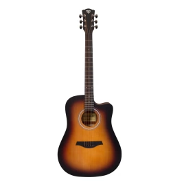 Акустическая гитара ROCKDALE AURORA D3 SATIN C SB санберст, сатиновое покрытие