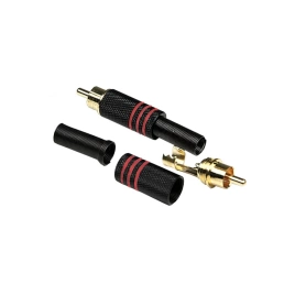 Тюльпан кабельный INVOTONE RCA200M/RD корпус металл красная маркировка