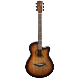 Акустическая гитара SHINOBI D-1/SR с авторским рисунком коричневый