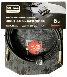 Кабель XLINE RINST Jack-Jack 01 инструментальный 2*Jack 6.35mm mono длина 1м