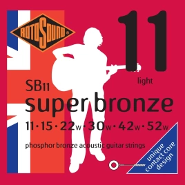 Струны д/ак ROTOSOUND SB11 Strings Phosphor Bronze (11-52)