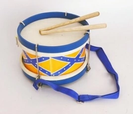 Барабан детский DEKKO TB оранжевый с синими полосками
