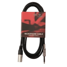 Микрофон.кабель HardCord MCS-30 XLR(M)mono6.3mm 3m