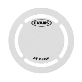 Наклейка EQPAF1 EVANS на рабочий пластик бас барабана круглая белый (комплект 2шт.)