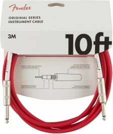 Кабель FENDER 10 OR INST CABLE FRD длина 3,05 м инстументальный красный