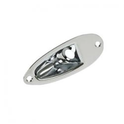 HJ002-CR Накладка выходного разъема гитары, хром, Paxphil