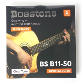 Струны д/ак BOSSTONE CLEAR TONE BS B11-50