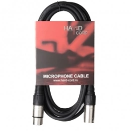 Кабель HardCord MCS-50 XLR(M)-JACK mono 6.3mm длина 5м (микрофонный)