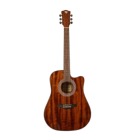 Акустическая гитара ROCKDALE AURORA D6 C ALL-MAH Gloss с вырезом,цвет натуральный,глянцевое покрытие