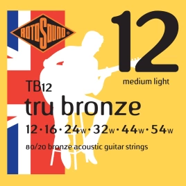 Струны д/ак ROTOSOUND TB12 (12-54) Strings 80/20 Bronze