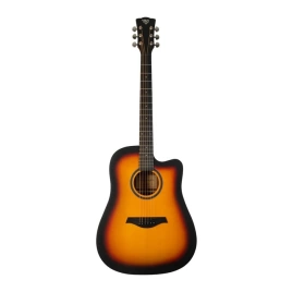 Акустическая гитара ROCKDALE AURORA D3 SBST санберст, сатиновое покрытие