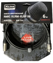 Кабель XLINE RMIC XLRM-JACK 06 микрофонный длина 6м