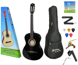 Классическая гитара MARTIN ROMAS PACK JR-380 BK размер 7/8  КОМПЛЕКТ