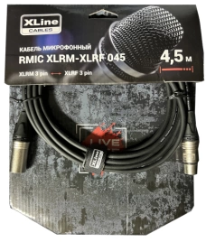 Кабель XLINE RMIC XLRM-XLRF микрофонный длина 4,5 м