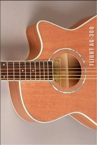 Акустическая гитара FLIGHT AG-300C NS натуральный фото 9