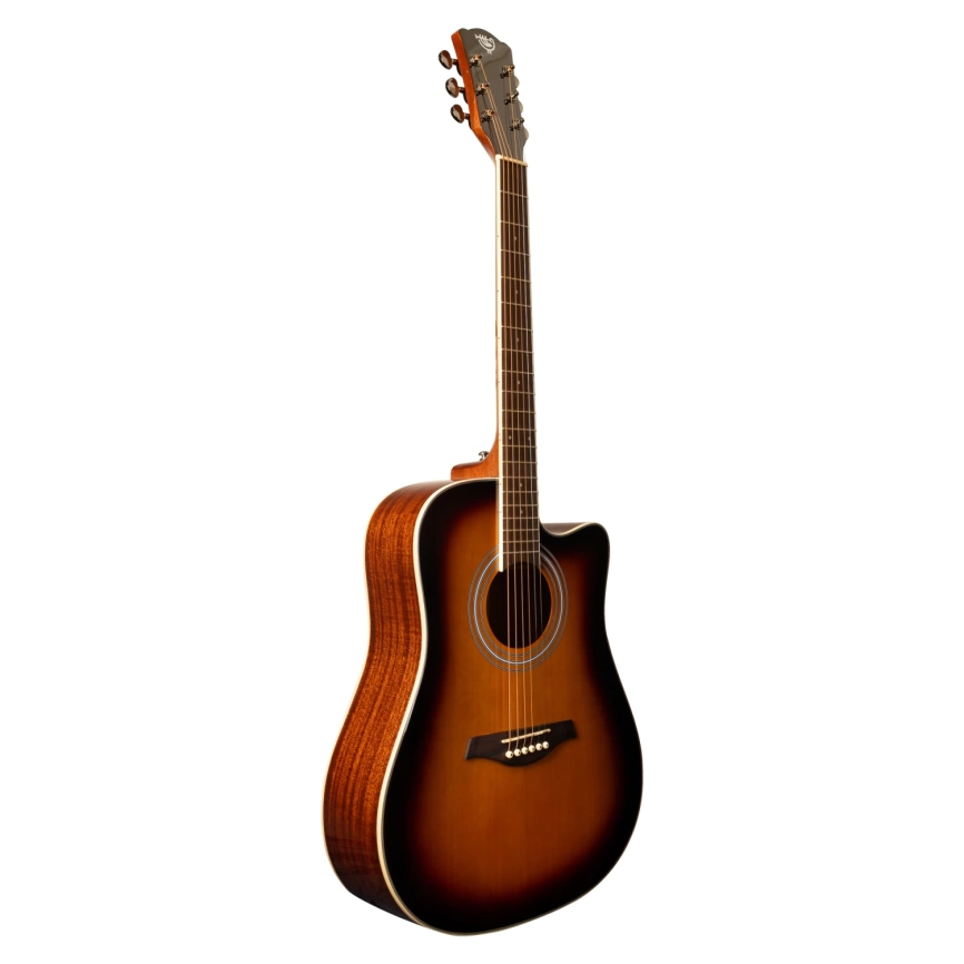 Акустическая гитара ROCKDALE AURORA D3 C SB Gloss,с вырезом,цвет санбест, матовое покрытие фото 1