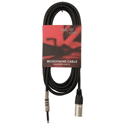 Микрофон.кабель HardCord MCS-100 XLR(M)mono6.3mm 10m фото 1