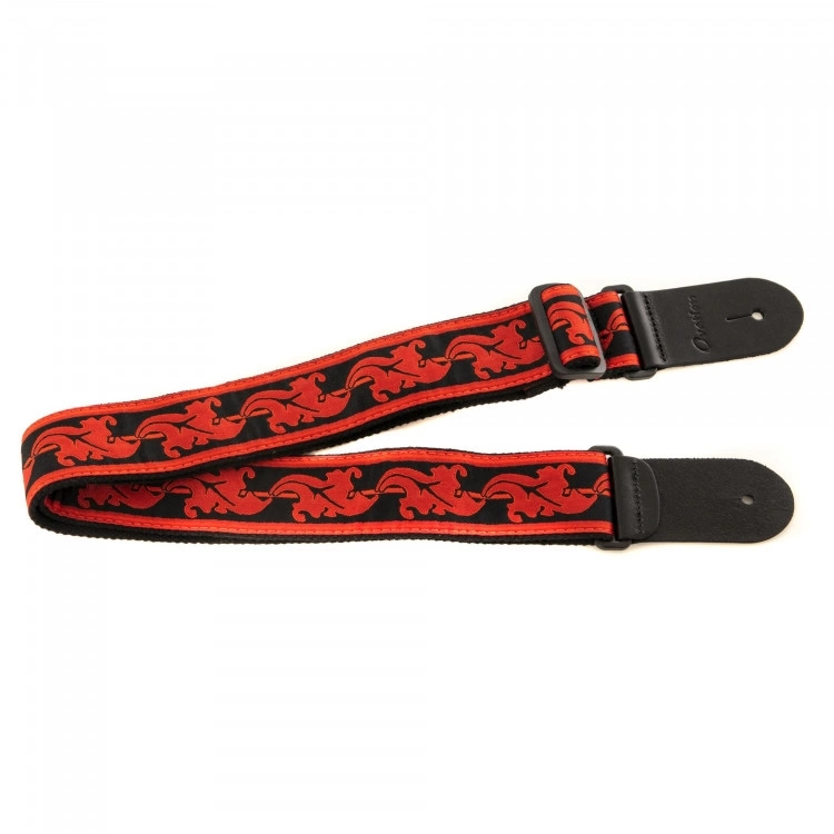 Ремень для гитары OVATION SIGNATURE NYLON LEAF красный фото 1