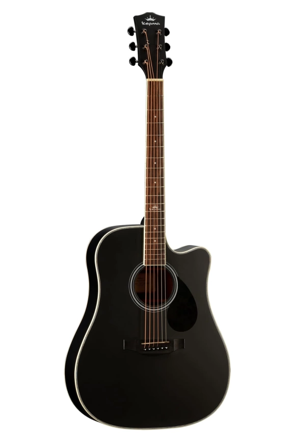 Акустическая гитара KEPMA D1C Black черный глянцевый фото 2