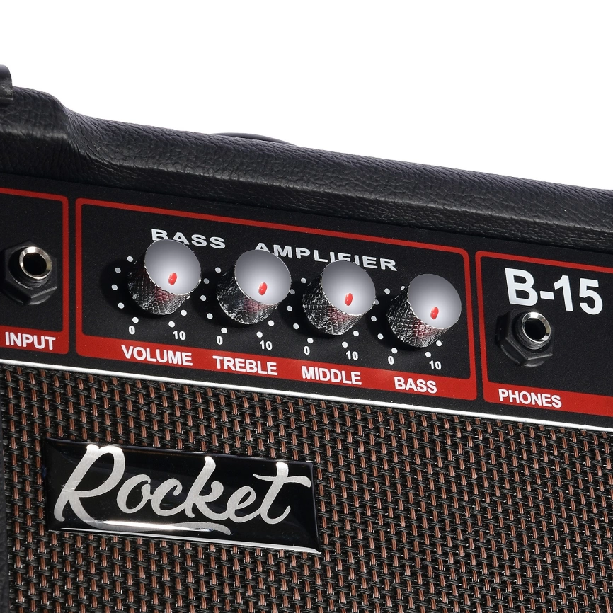 Комбоусилитель для бас гитары ROCKET B-15 15Вт фото 4