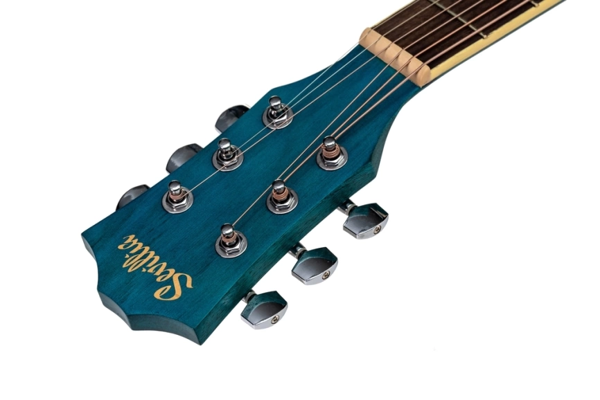 Акустическая гитара Sevillia IWC-39M BLS синий фото 5