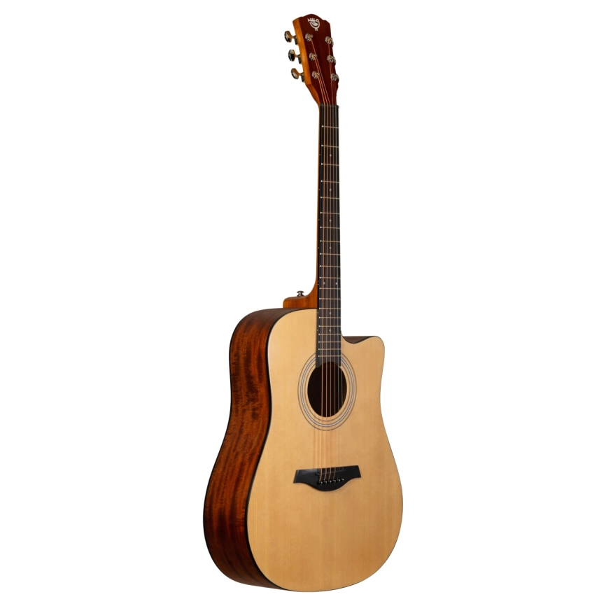 Акустическая гитара ROCKDALE AURORA D3 C NAT GLOSS, с вырезом,цвет натуральный, глянцевое покрытие фото 3