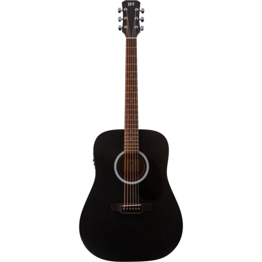 Электроакустическая гитара JET JDE-255 BKS черный фото 2