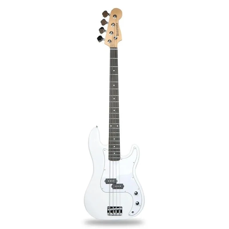 Бас гитара электрическая BOSSTONE BG-04 WH+Bag 4 струны фото 1