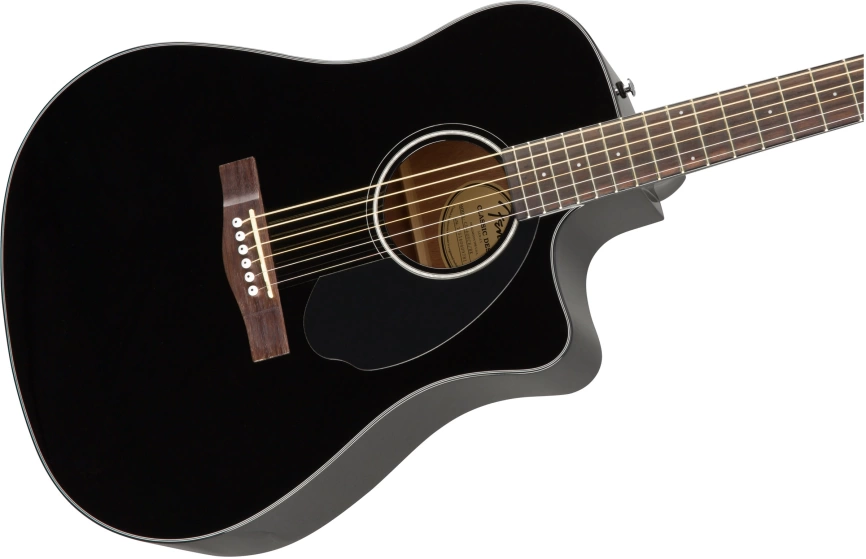Электроакустическая гитара FENDER CD-60SCE DREAD BLK черный фото 3
