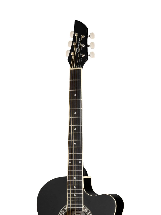 Акустическая гитара CARAYA C931-BK черная с вырезом фото 3