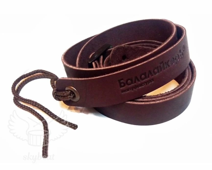 Ремень наплечный кожаный для фольк-инструментов БАЛАЛАЙКЕРЪ A-BS-B  фото 1