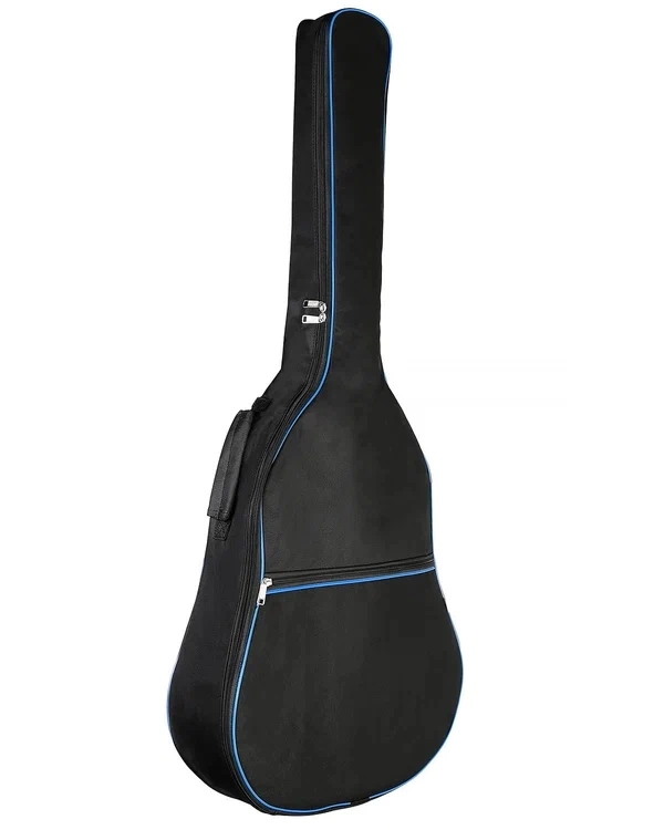 Чехол для акустической гитары (12 стр.) TUTTI ГА-1 (кант фиолетовый) цвет черный фото 1