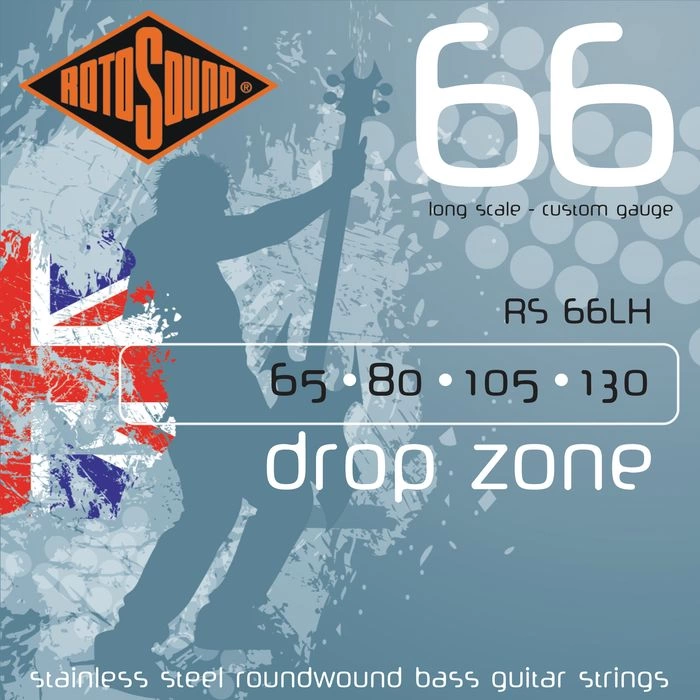 Струны д/бас ROTOSOUND RS66LH Bass Strings Stainless Steel (65-130) фото 1