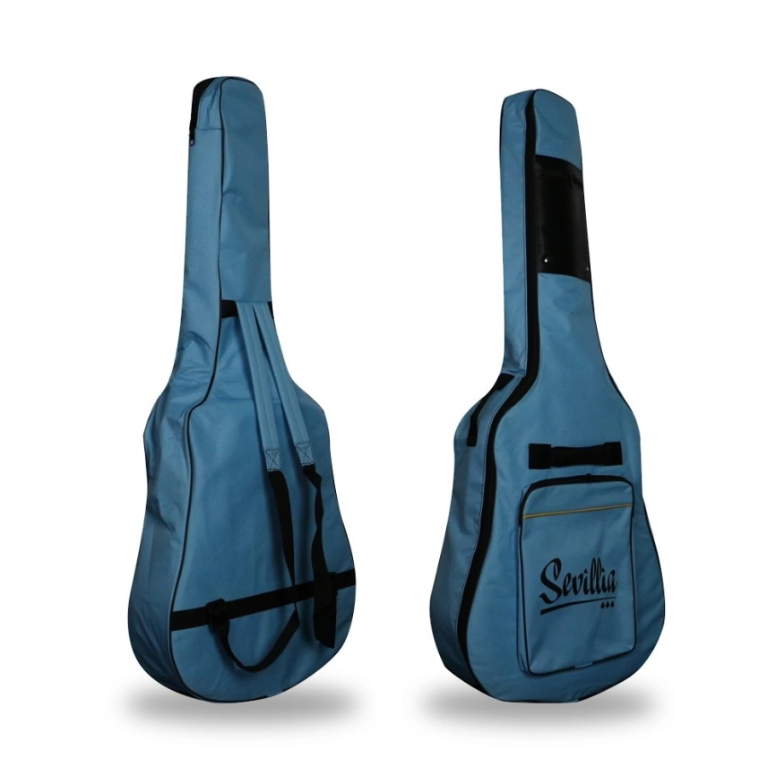 Чехол для акустической гитары SEVILLIA GB-U41 BL голубой фото 1