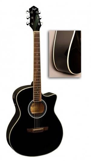 Электроакустическая гитара FLIGHT AG-210 CEQ BK фото 2