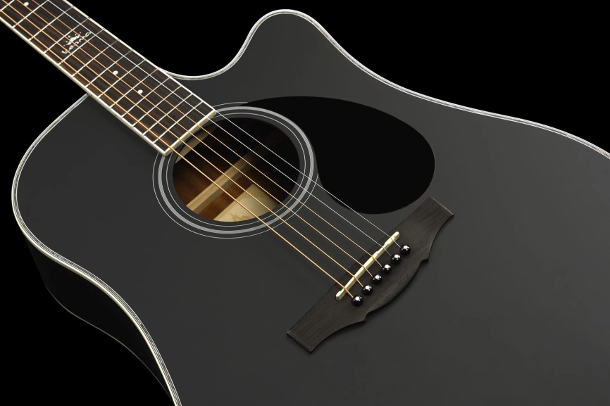 Акустическая гитара KEPMA D1C Black Matt черный матовый фото 7
