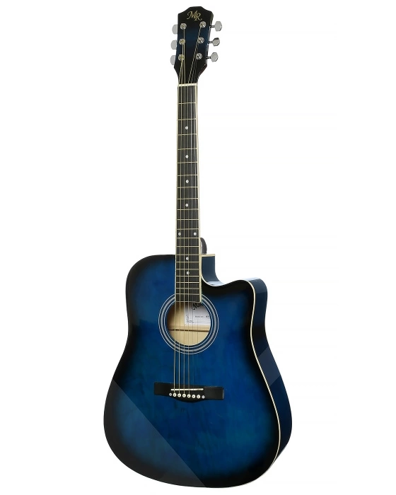Акустическая гитара MARTIN ROMAS MR-441 BLS синий берст с вырезом фото 1