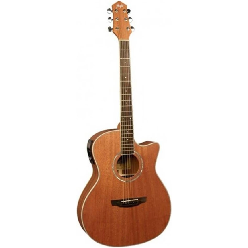Акустическая гитара FLIGHT AG-300 CEQ NS темный натурал фото 1