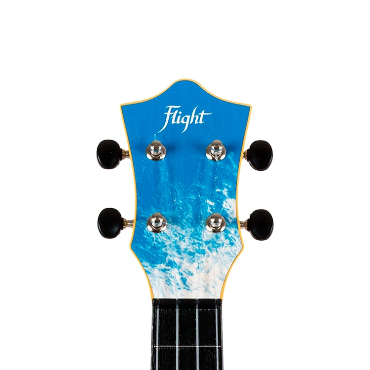 Укулеле-сопрано FLIGHT TUS 25 SURF черная с рисунком Серфер пластик фото 4