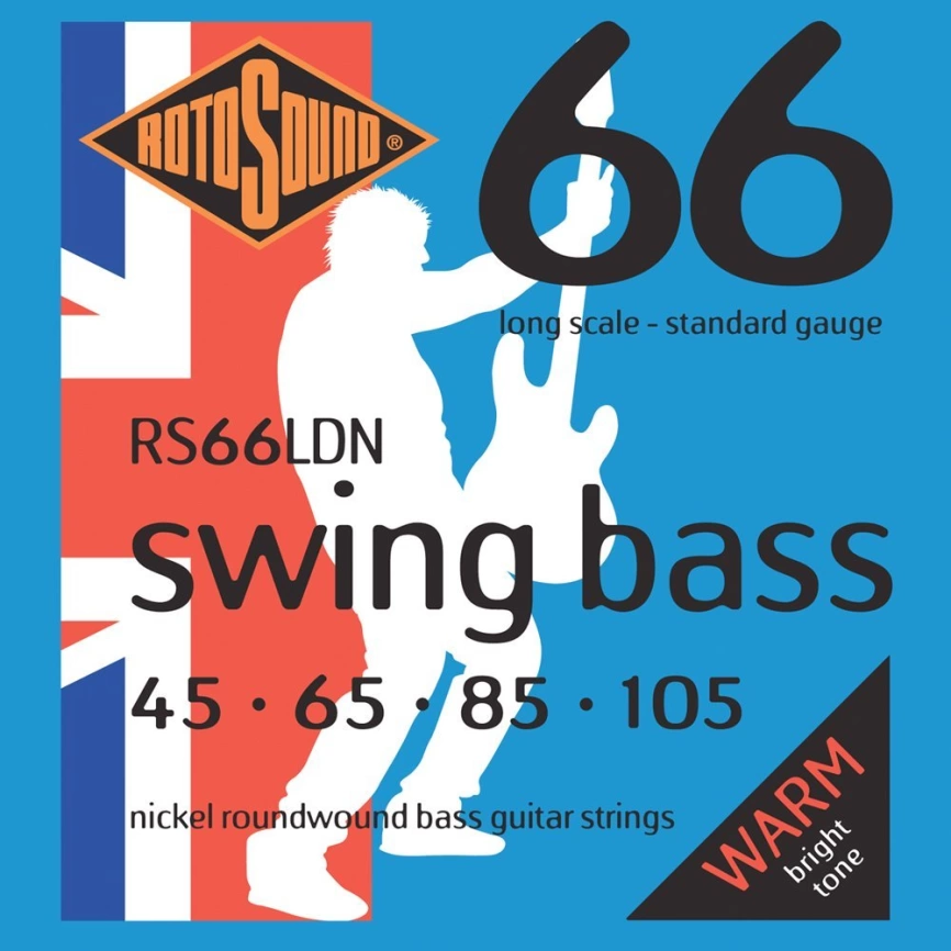 Струны д/бас ROTOSOUND RS66LDN Bass Strings Nickel фото 1