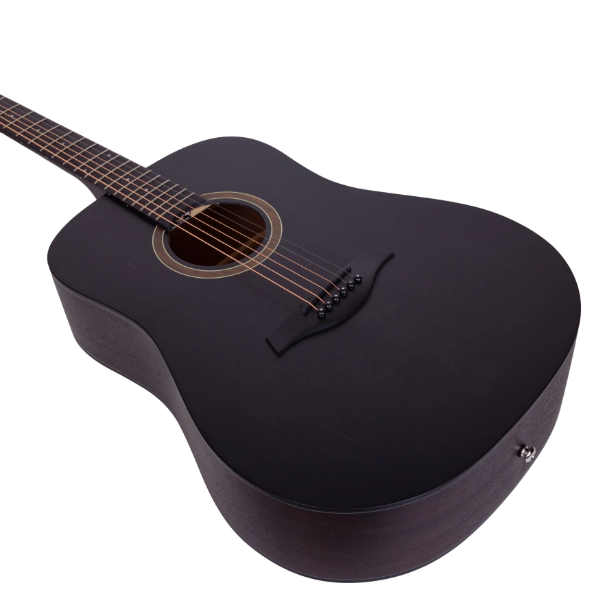 Акустическая гитара ROCKDALE AURORA D1 BK полупрозрачный черный         фото 4